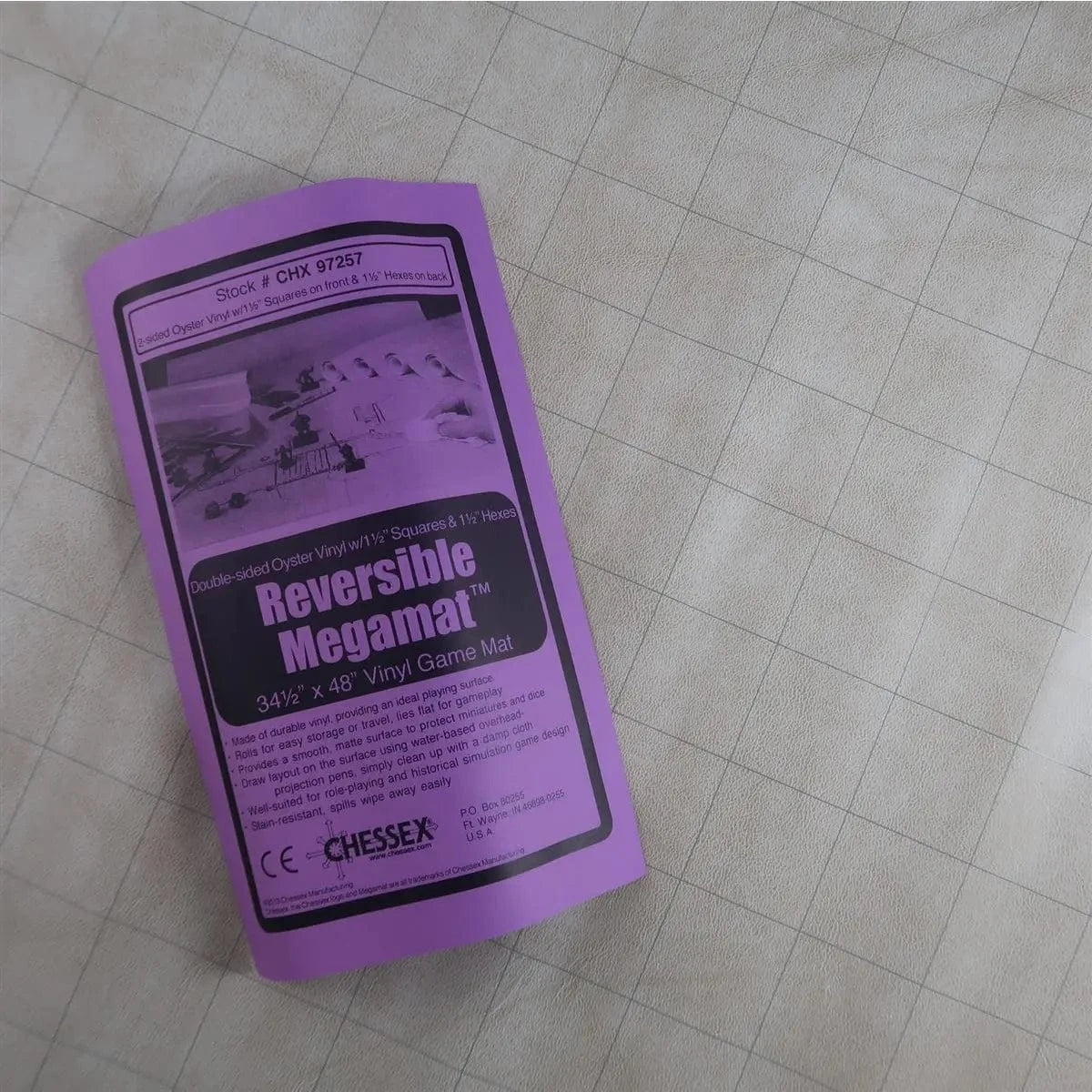 Chessex Chessex Megamat 120cm X 88cm, 1.5“ Sqares and Hexes