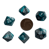 Chessex Chessex Mini Gemini Steel-Teal Set