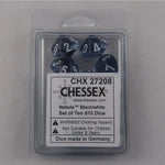 Chessex Chessex Nebula black 10 x W10 Set