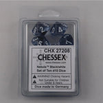 Chessex Nebula black 10 x W10 Set