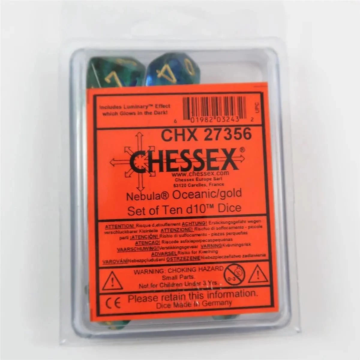 Chessex Chessex Nebula Oceanic 10 x W10 Set