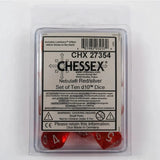 Chessex Chessex Nebula Red 10 x W10 Set