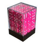 Chessex Chessex Opaque 12mm Pink/White W6 Set