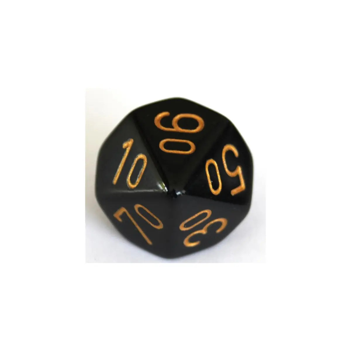 Chessex Opaque Black/Gold W10-0