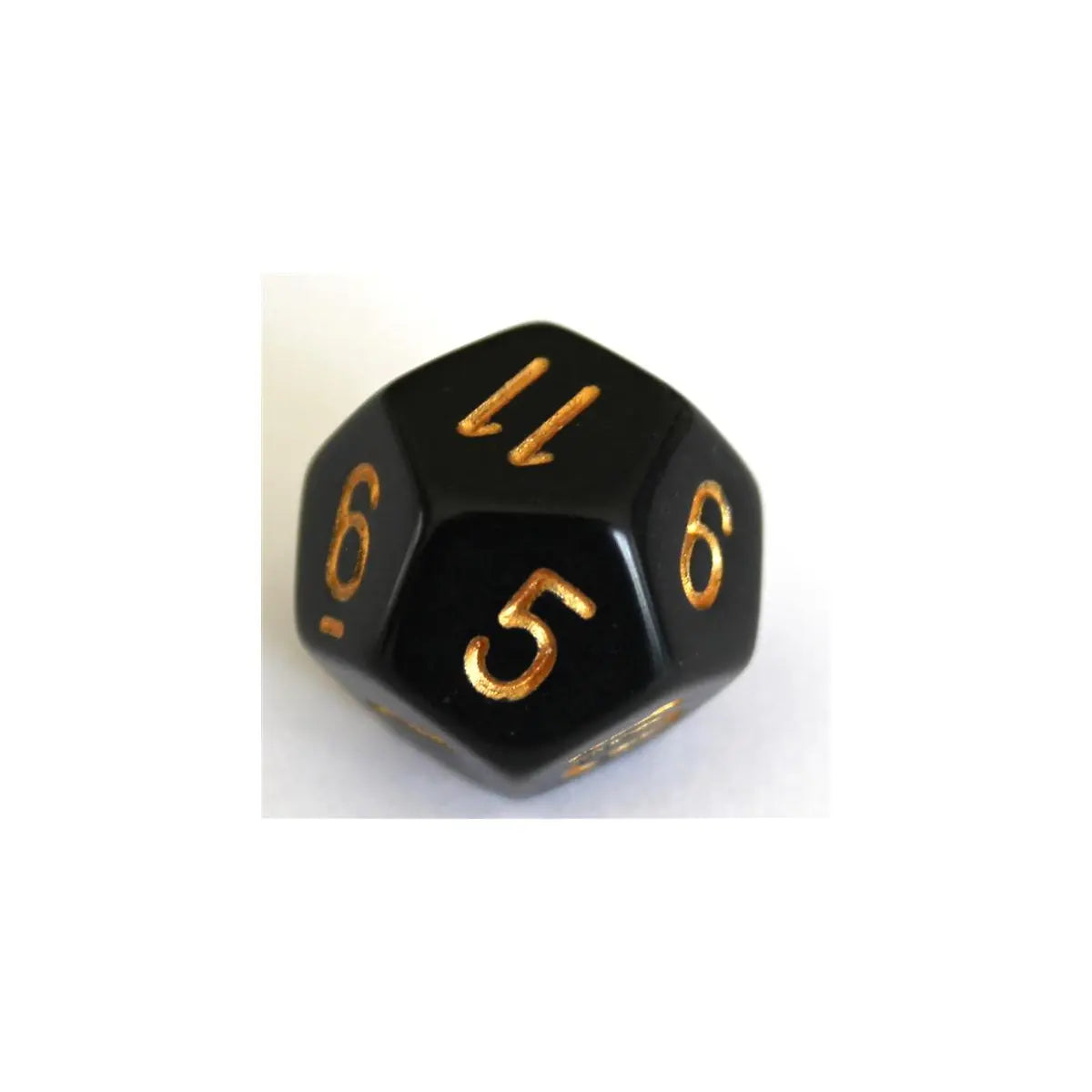 Chessex Opaque Black/Gold W12