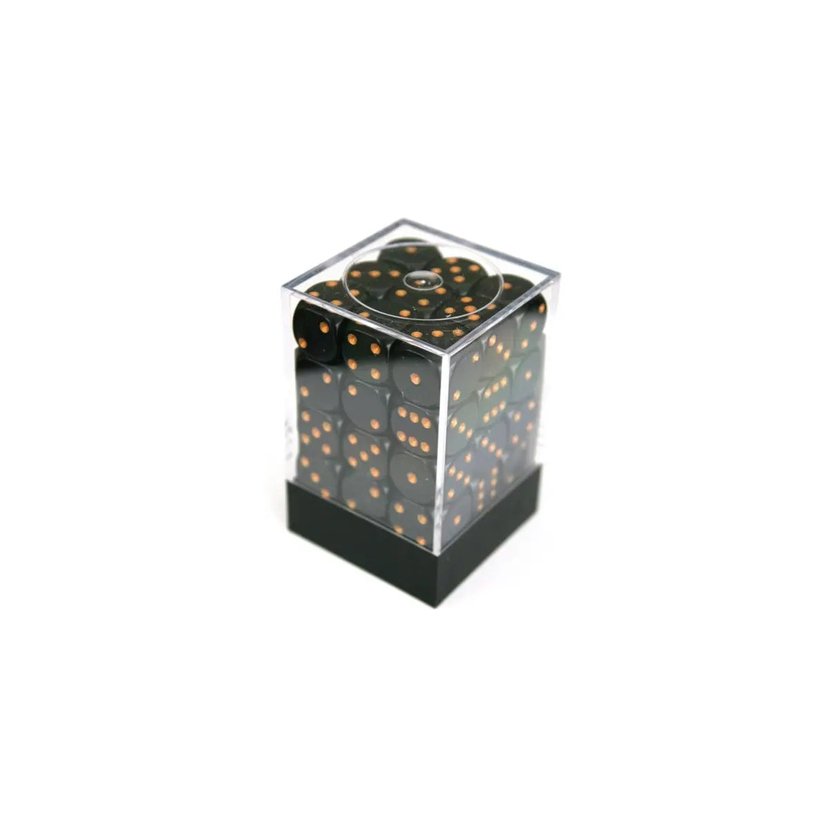 Chessex Opaque Black/Gold W6 12mm Set