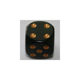 Chessex Chessex Opaque Black/Gold W6 12mm