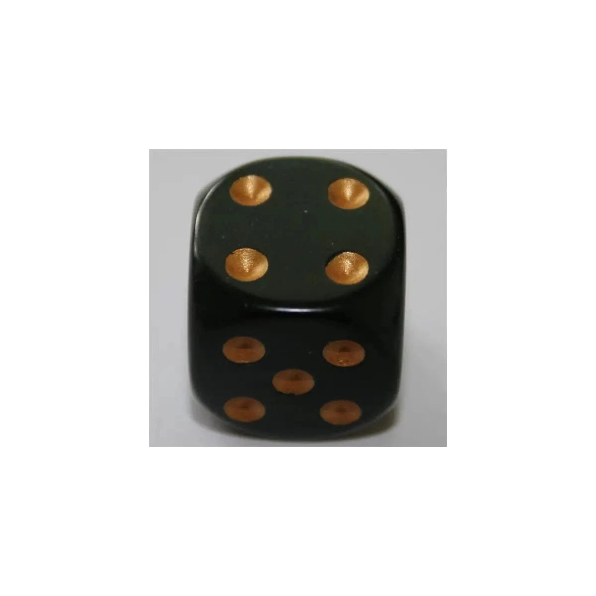 Chessex Chessex Opaque Black/Gold W6 16mm