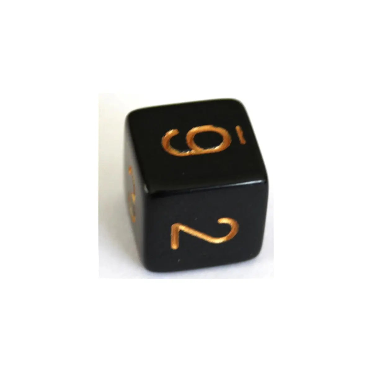 Chessex Opaque Black/Gold W6