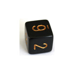 Chessex Opaque Black/Gold W6