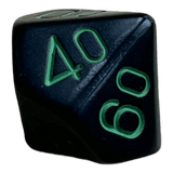 Chessex Chessex Opaque Black/Green W10-0