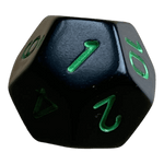 Chessex Chessex Opaque Black/Green W12