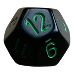 Chessex Chessex Opaque Black/Green W12