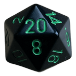 Chessex Chessex Opaque Black/Green W20