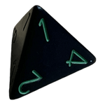 Chessex Chessex Opaque Black/Green W4