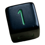 Chessex Chessex Opaque Black/Green W6