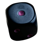 Chessex Chessex Opaque Black/Pink W6 (12mm)