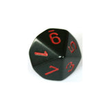 Chessex Chessex Opaque Black/Red W10