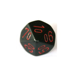 Chessex Opaque Black/Red W10-0