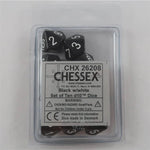 Chessex Chessex Opaque Black/white 10 x W10 Set