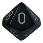 Chessex Chessex Opaque Black/White W10