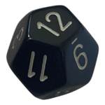 Chessex Chessex Opaque Black/White W12