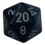 Chessex Chessex Opaque Black/White W20
