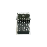 Chessex Opaque Black/White W6 12mm Set