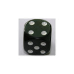 Chessex Chessex Opaque Black/White W6 12mm
