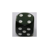 Chessex Chessex Opaque Black/White W6 12mm