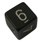 Chessex Chessex Opaque Black/White W6