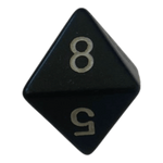 Chessex Chessex Opaque Black/White W8