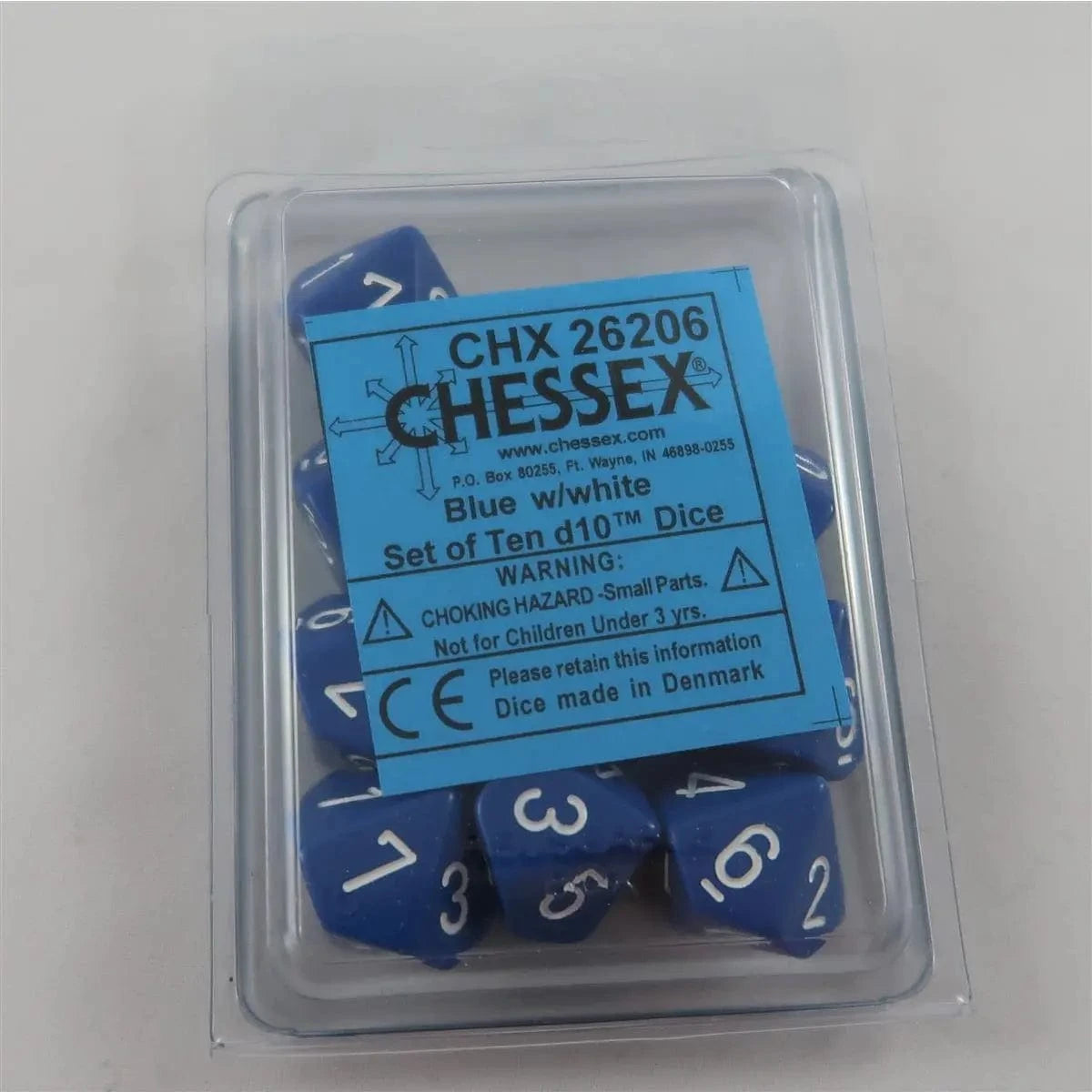 Chessex Chessex Opaque Blue 10 x W10 Set