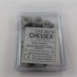 Chessex Chessex Opaque Dark grey/black 10 x W10 Set