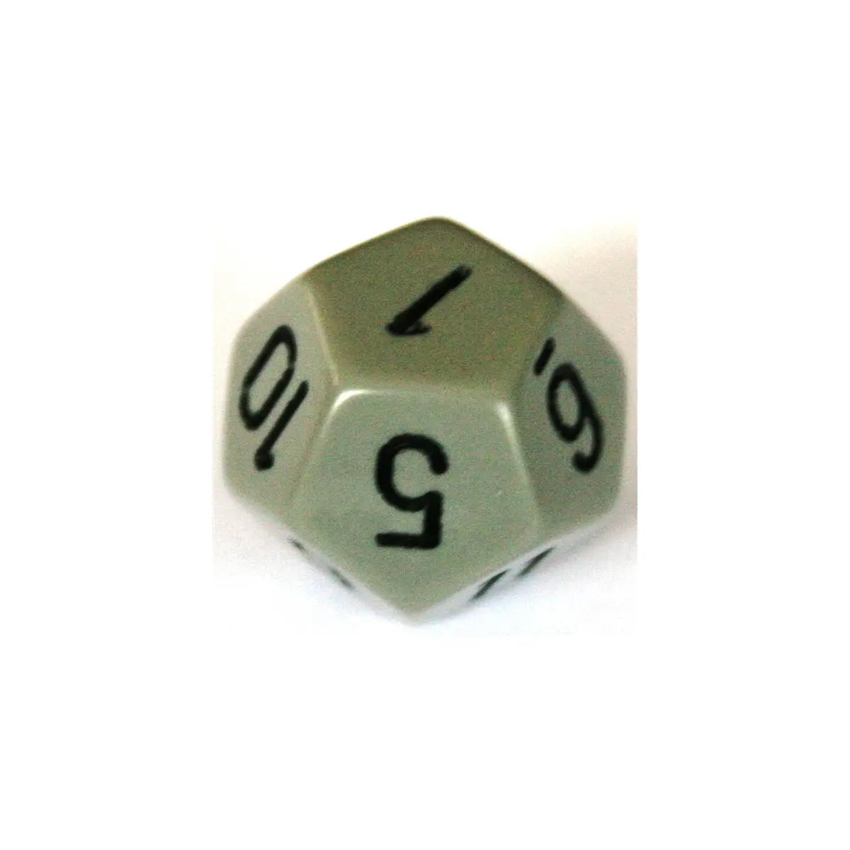 Chessex Opaque Dark Grey/Black W12