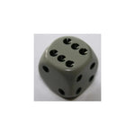Chessex Chessex Opaque Dark Grey/Black W6 12mm
