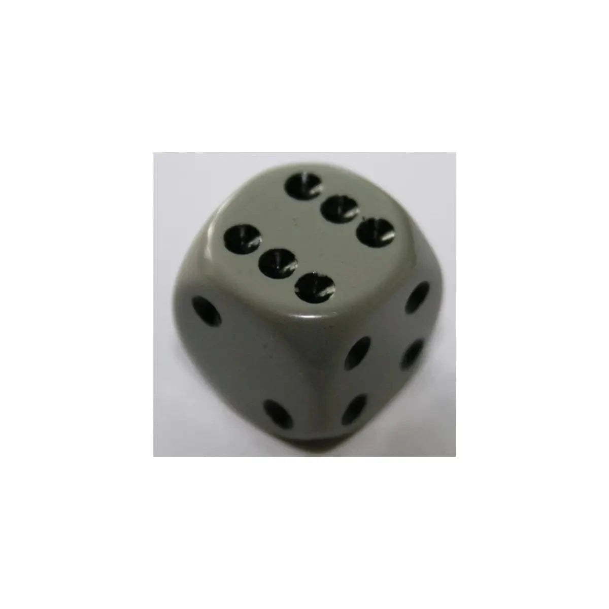 Chessex Chessex Opaque Dark Grey/Black W6 16mm