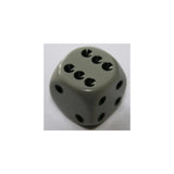 Chessex Chessex Opaque Dark Grey/Black W6 16mm