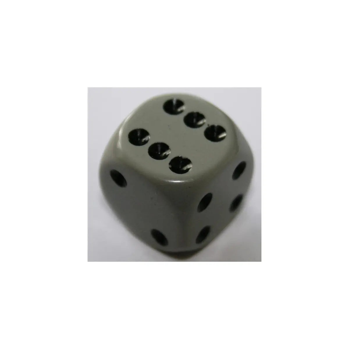Chessex Opaque Dark Grey/Black W6 16mm