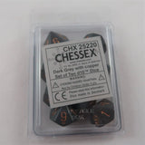 Chessex Chessex Opaque Dark grey/copper 10 x W10 Set
