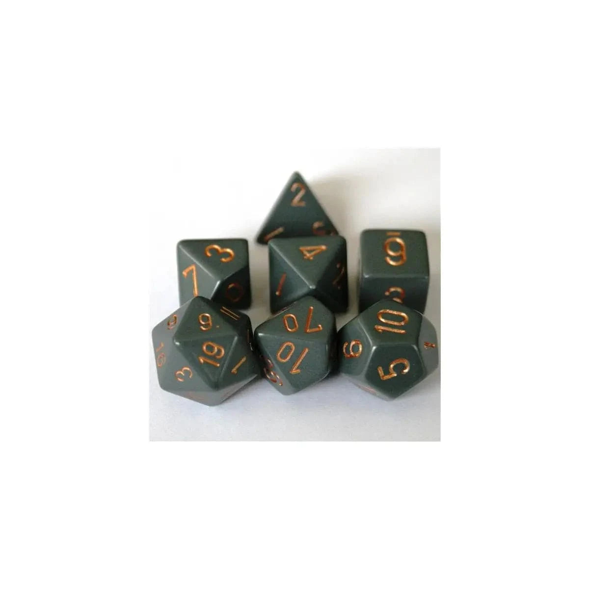 Chessex Chessex Opaque Dark Grey/Copper Set