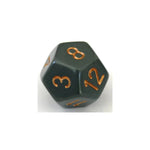 Chessex Chessex Opaque Dark Grey/Copper W12