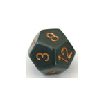 Chessex Opaque Dark Grey/Copper W12