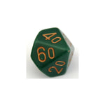 Chessex Opaque Dusty Green W10-0