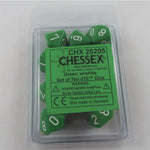 Chessex Chessex Opaque Green 10 x W10 Set
