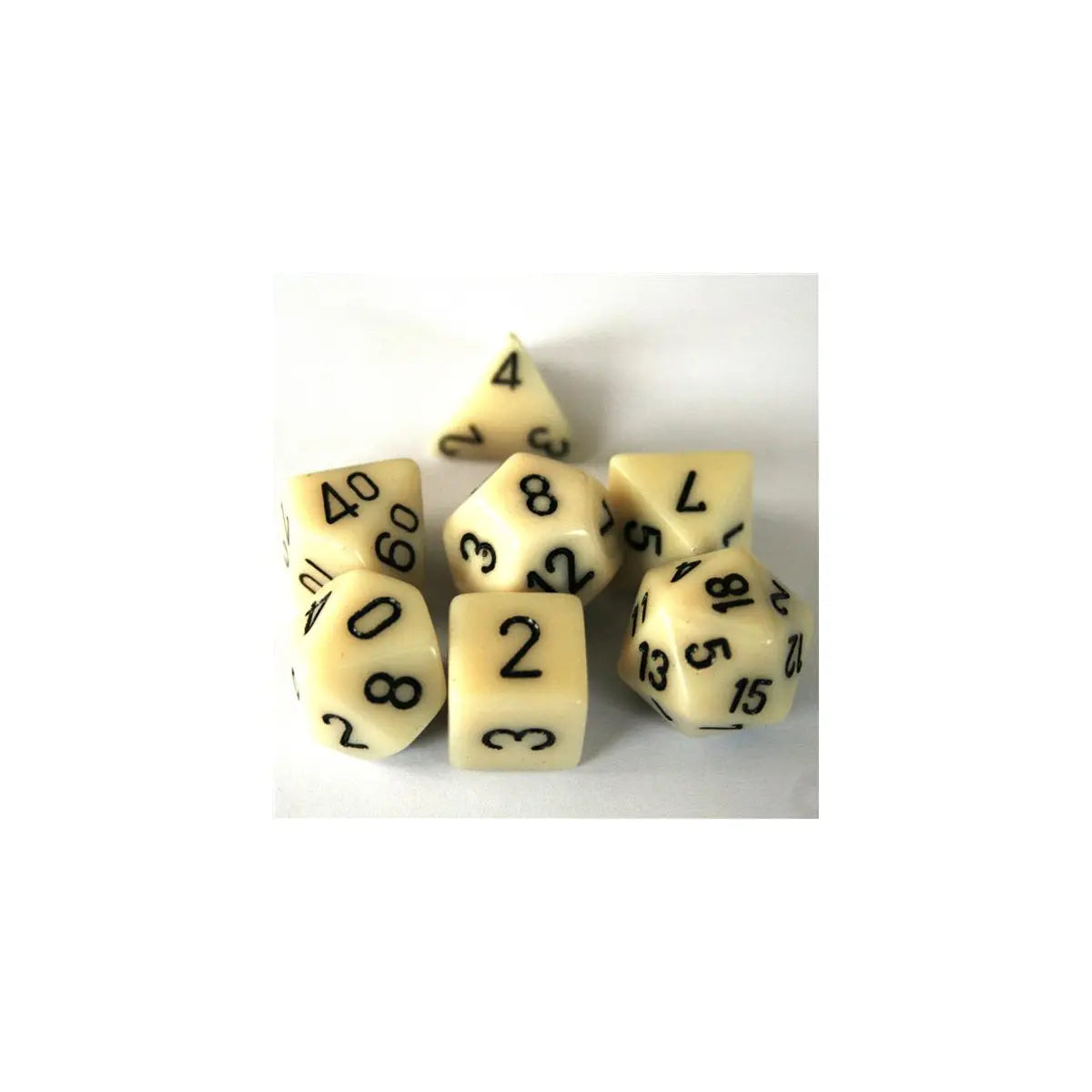 Chessex Opaque Ivory Set
