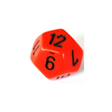 Chessex Opaque Orange W12