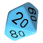 Chessex Chessex Opaque Pastel Blue/Black W10-0