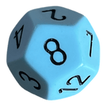 Chessex Chessex Opaque Pastel Blue/Black W12