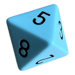 Chessex Chessex Opaque Pastel Blue/Black W8